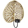 Mauro Ferretti Chandelier mural Lotus 20x8x22,2 cm doré noir