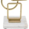 Mauro Ferretti Bougeoir Marie 13x10x31,5 cm doré blanc
