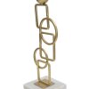 Mauro Ferretti Bougeoir Marie 13x10x31,5 cm doré blanc