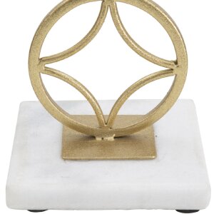 Mauro Ferretti Bougeoir Étoile 10x10x32 cm doré blanc