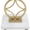 Mauro Ferretti Bougeoir Étoile 10x10x32 cm doré blanc
