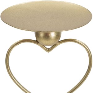 Mauro Ferretti Bougeoir Coeur 14,5x10x32,5 cm doré...