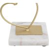 Mauro Ferretti Bougeoir Coeur 14,5x10x32,5 cm doré blanc
