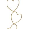 Mauro Ferretti Bougeoir Coeur 14,5x10x32,5 cm doré blanc