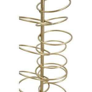 Mauro Ferretti Bougeoir Anneaux 14x13x50,5 cm doré blanc