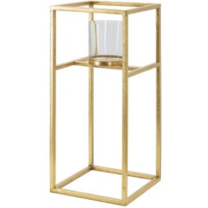 Mauro Ferretti Bougeoir Elegant 15x15x35 cm doré