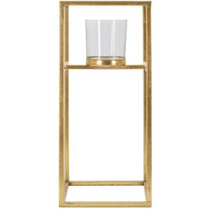 Mauro Ferretti Bougeoir Elegant 15x15x35 cm doré
