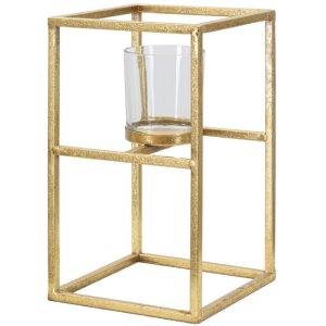 Mauro Ferretti Bougeoir Elegant 15x15x25 cm doré