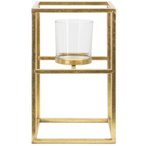 Mauro Ferretti Bougeoir Elegant 15x15x25 cm doré