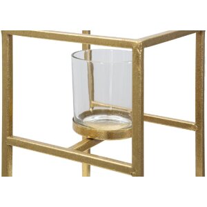 Mauro Ferretti Bougeoir Elegant 15x15x25 cm doré
