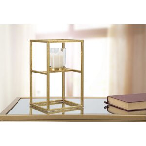 Mauro Ferretti Bougeoir Elegant 15x15x25 cm doré