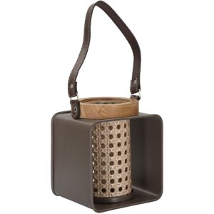 Mauro Ferretti Lanterne 16x13x20 cm marron