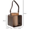 Mauro Ferretti Lanterne 16x13x20 cm marron