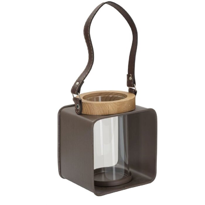 Mauro Ferretti Lanterne 16x13x18,5 cm marron