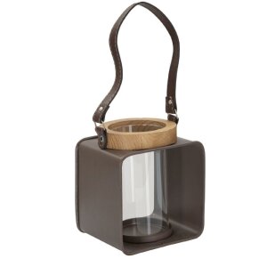 Mauro Ferretti Lanterne 16x13x18,5 cm marron