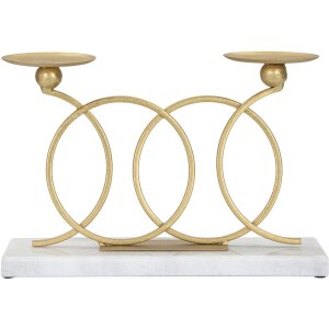 Mauro Ferretti Bougeoir Infini 2 bougies 30x9x20 cm...