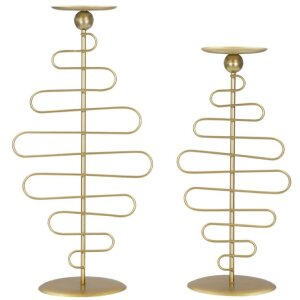 Mauro Ferretti Bougeoir Alid – Lot de 2 25x16x51 cm...