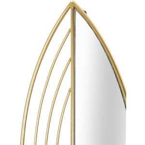 Mauro Ferretti Portavelas Pared Hoja – Set 2un 18x13x41 cm & 15x13x35 cm doré