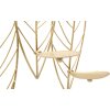 Mauro Ferretti Chandelier mural en forme de feuille pour 5 bougies 66x14x56 cm doré