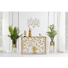 Mauro Ferretti Chandelier mural en forme de feuille pour 5 bougies 66x14x56 cm doré