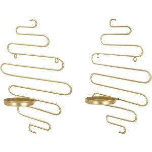 Mauro Ferretti Alid 2er-Set Bougeoir Mural 33x10x34 cm doré