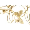 Mauro Ferretti Portachiodi a Muro Farfalle 3 Luce 61x12x34 cm dorato