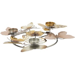 Mauro Ferretti Chandelier Étincelle 3-Flammes 39x35,5x7 cm Multicolore
