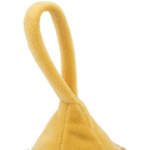 Mauro Ferretti Porte-fenêtre Triangle 14x14x20 cm jaune moutarde avec chaîne et pendentif