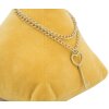 Mauro Ferretti Porte-fenêtre Triangle 14x14x20 cm jaune moutarde avec chaîne et pendentif