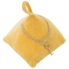 Mauro Ferretti Porte-fenêtre Triangle 14x14x20 cm jaune moutarde avec chaîne et pendentif