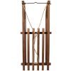 Clayre & Eef Déco Traîneau Bois Marron 80x37x20 cm Vintage Décoration de Noël