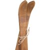Clayre & Eef Décoration Ski Set 2 Marron Bois Fer 60 cm Vintage Style Rétro