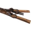 Clayre & Eef Ski de décoration avec bâtons de ski Marron Bois Vintage Fer 24x10x90 cm