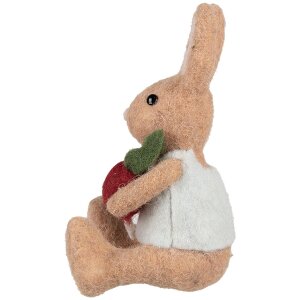 Clayre & Eef Déco Lapin avec radis Marron...