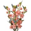 Clayre & Eef 6PL0378P Branche décorative avec fleurs artificielles rose vert 51?cm