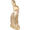 Clayre & Eef Déco Lapin doré 22x8x40 cm Textile Plastique