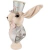 Clayre & Eef Déco Lapin beige 18x15x38 cm classique textile plastique