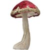 Clayre & Eef 66171 Champignon décoratif rouge or Ø17x29cm style baroque plastique