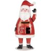 Clayre & Eef 6Y5853 Boîte aux lettres Santa Claus rouge blanc 16x14x35 cm