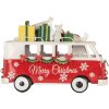Clayre & Eef 6Y5855 Modèle de bus LED Rouge Blanc 31x15x21 cm Fonctionnement sur piles