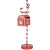 Clayre & Eef 6Y5857 Boîte aux lettres Décoration de Noël Rouge Blanc 20x12x51 cm