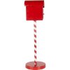 Clayre & Eef Boîte aux lettres Letters to Santa Rouge Ø15x50cm style campagnard métal