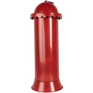 Clayre & Eef 6Y5859 Boîte aux lettres Rouge Ø19x52cm Santas Express Delivery