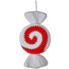 Clayre & Eef 66110 Pendentif décoratif Bonbon rouge blanc 33x18x4 cm
