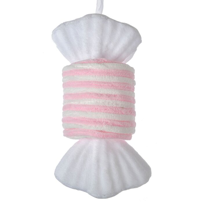 Clayre & Eef 66111P Pendentif bonbon rose blanc 11x8x20 cm