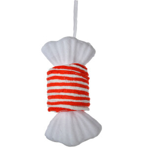 Clayre & Eef 66111R Dekoanhänger Bonbon Rot...