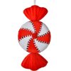 Clayre & Eef Pendentif de Noël Bonbon rouge blanc 13x5x25 cm