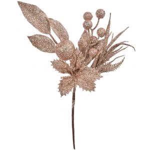 Clayre & Eef Branche décorative rose 7x5x25 cm...