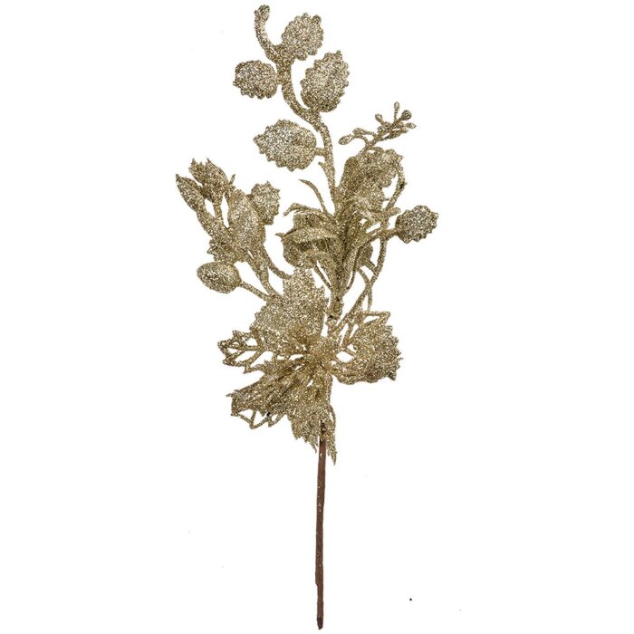 Clayre & Eef Branche décorative Or 12x6x27 cm Plastique