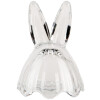 Clayre & Eef Bocal à provisions Lapin en verre clair Ø6x11cm style campagnard